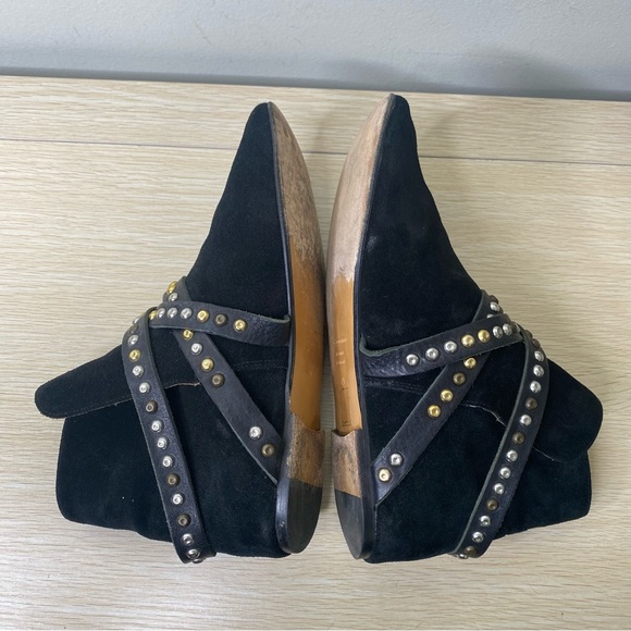 Isabel Marant Etoile Black Suede Hey Jude Ruben Studded Boots Booties 40 or 10 - Picture 6 of 11